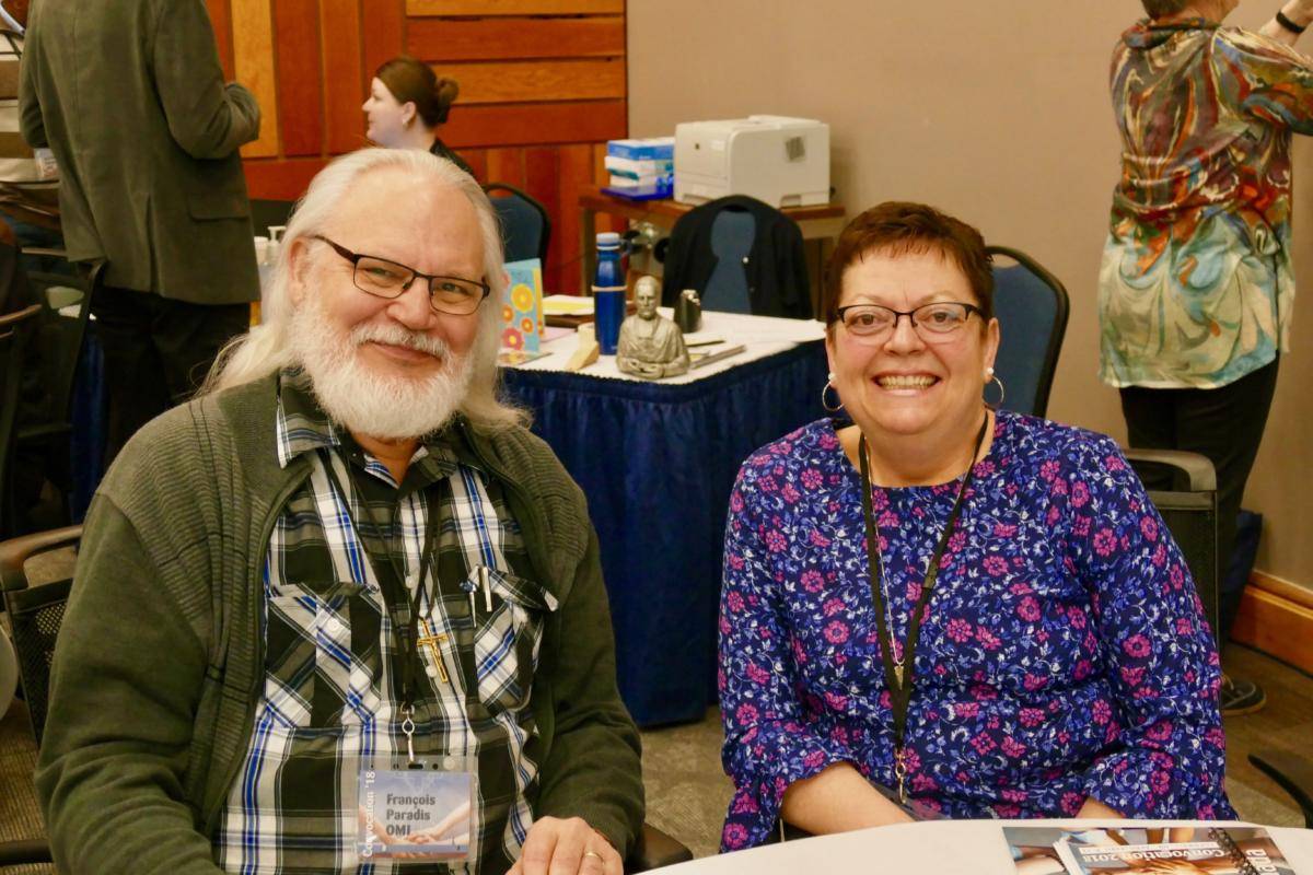 Fr. François Paradis, OMI & Corrine Pambrun - Provincial Associate