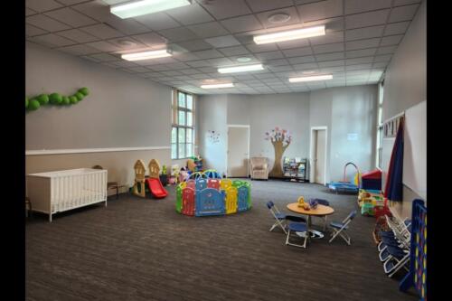 The facility has a playroom for the kids. Photo credit: Jon Perez